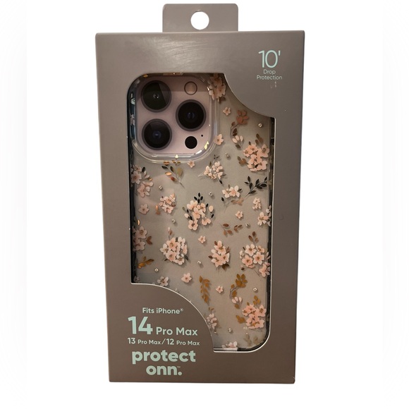 On Running Other - On Running Floral iPhone 14 Pro Max Case - Cream and Pink